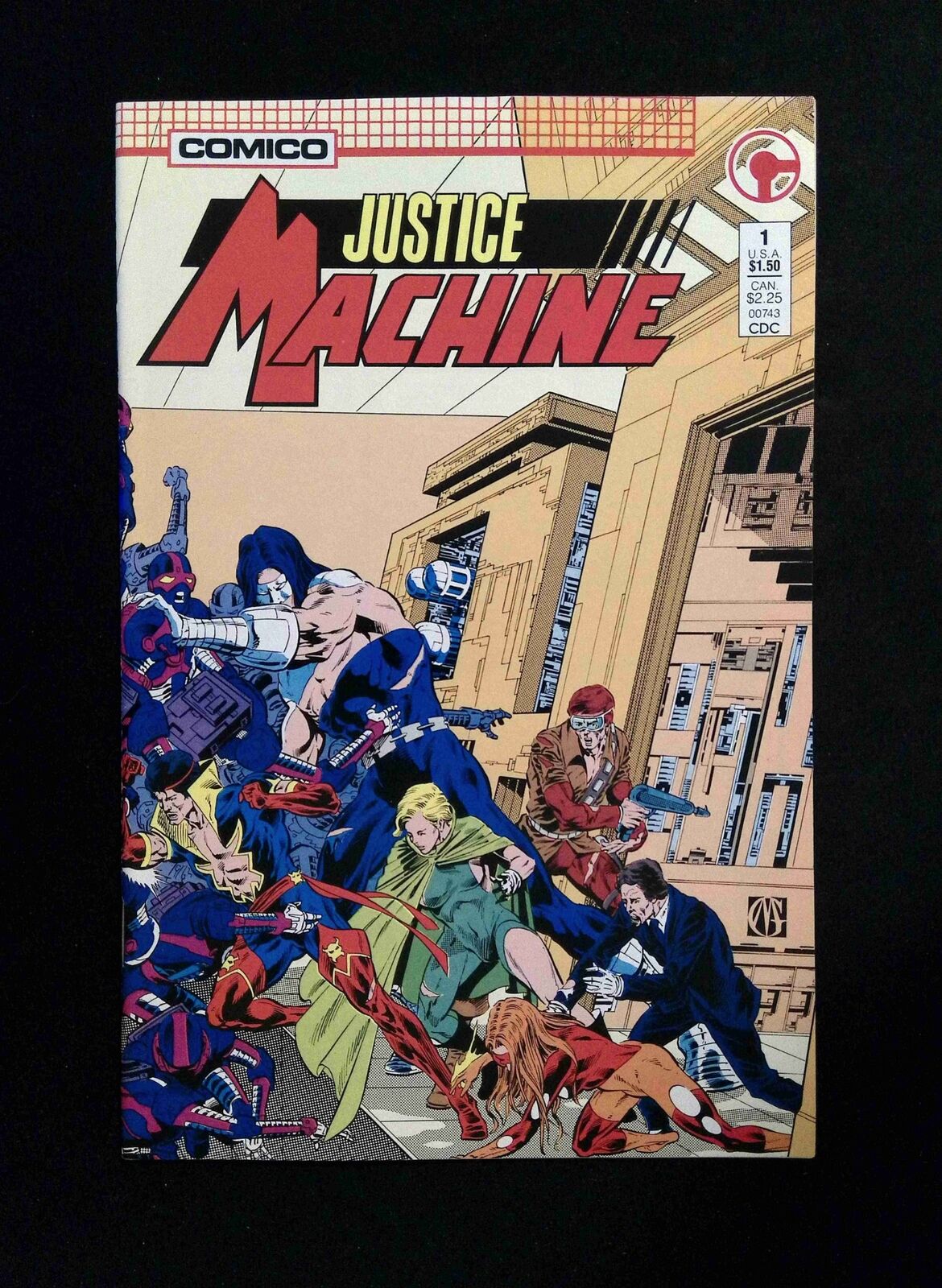 Justice Machine #1  COMICO Comics 1987 VF+