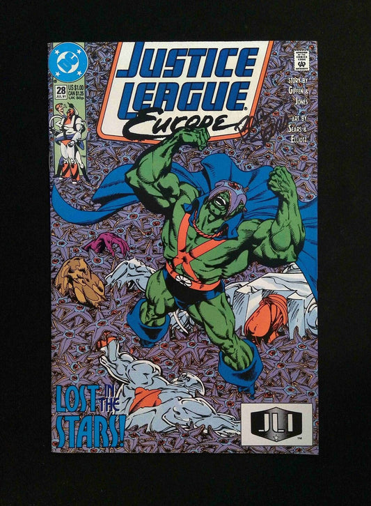 Justice League Europe #28  DC Comics 1991 VF/NM  Signed By Bart Sears