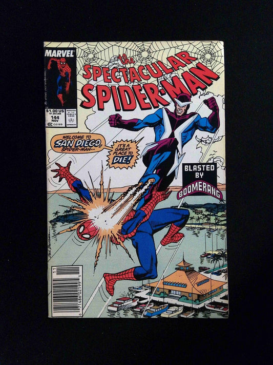 Spectacular Spider-Man #144  Marvel Comics 1988 FN Newsstand