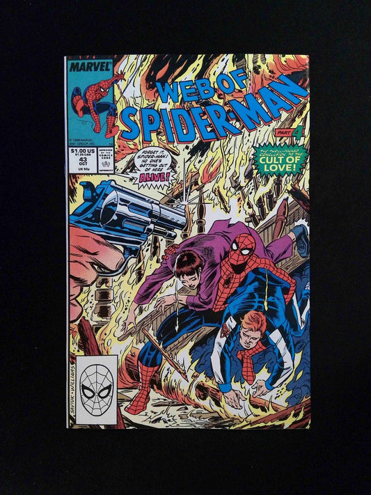 Web Of Spider-Man #43  Marvel Comics 1988 VF+
