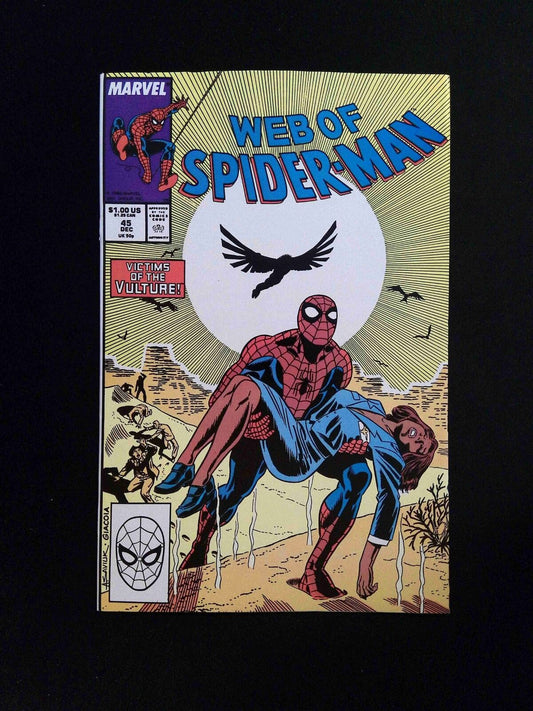 Web Of Spider-Man #45  Marvel Comics 1988 VF