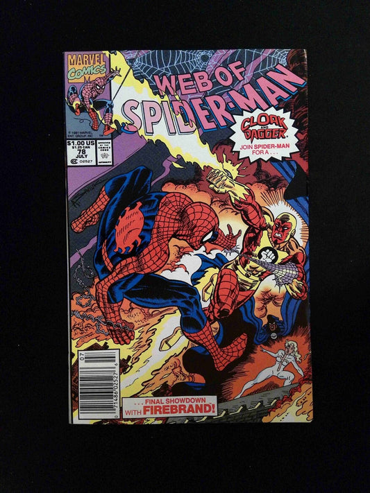 Web Of Spider-Man #78  Marvel Comics 1991 VF- Newsstand