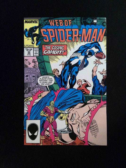 Web Of Spider-Man #34  Marvel Comics 1988 VF+