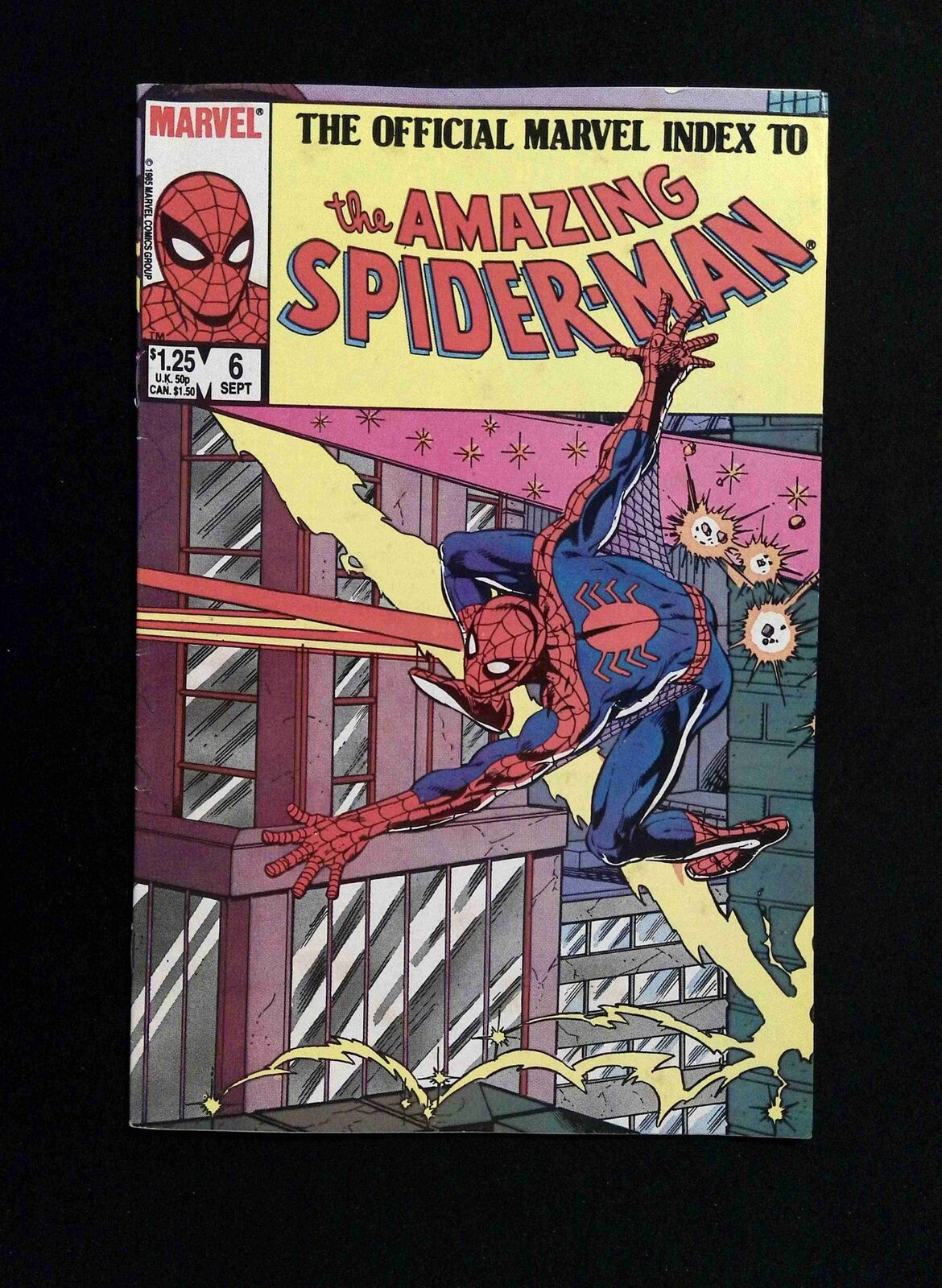 Official Marvel Index to Amazing Spider-Man #6  MARVEL Comics 1985 VF