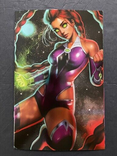 TITANS #1 DC COMICS NATHAN SZERDY STARFIRE VIRGIN FOIL EXCLUSIVE VARIANT 2023 NM