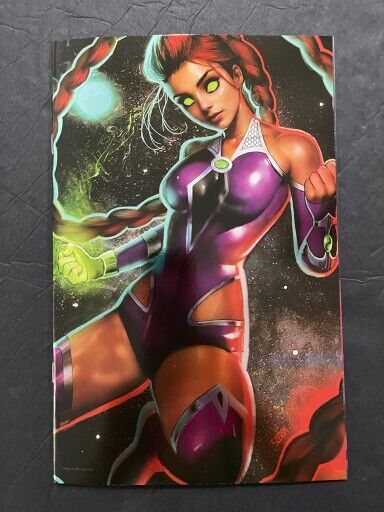 TITANS #1 DC COMICS NATHAN SZERDY STARFIRE VIRGIN FOIL EXCLUSIVE VARIANT 2023 NM