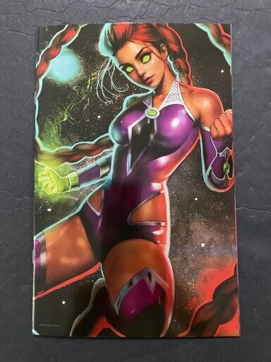 TITANS #1 DC COMICS NATHAN SZERDY STARFIRE VIRGIN FOIL EXCLUSIVE VARIANT 2023 NM