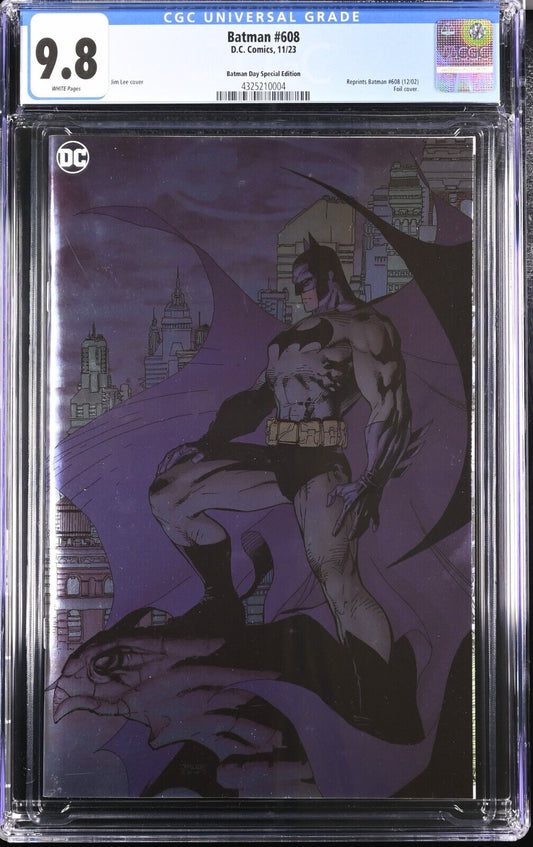 Batman #608 11/23 DC Batman Day Special Virgin Foil Ed CGC 9.8 NM/MT ERROR PRINT