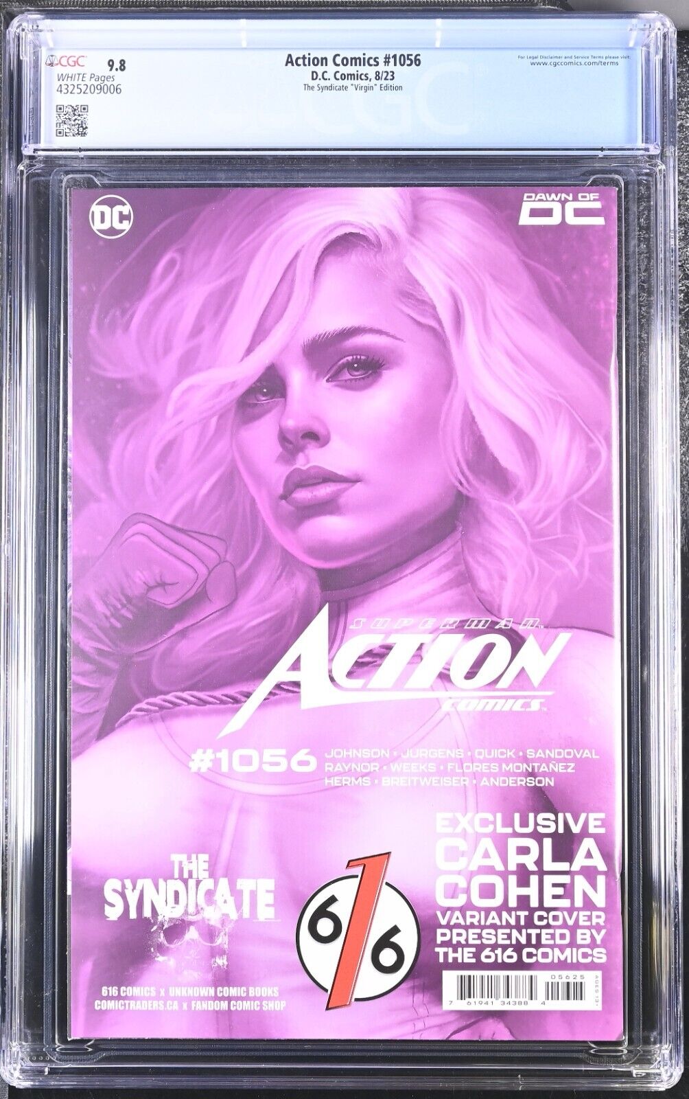 Action Comics #1056 8/23 DC The Syndicate Virgin Variant CGC 9.8 NM/MT