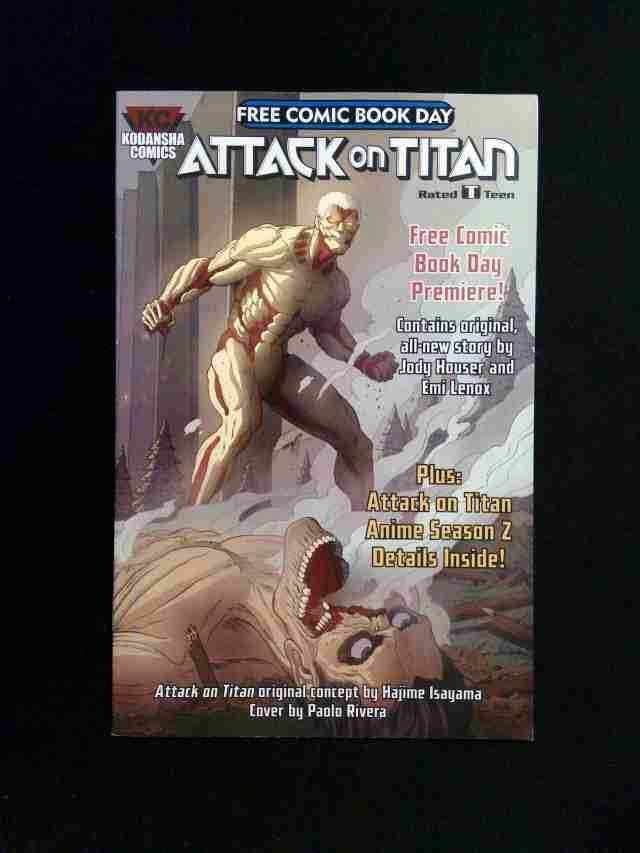 Attack On Titan FCBD #0  KODANSHA Comics 2017 VF+