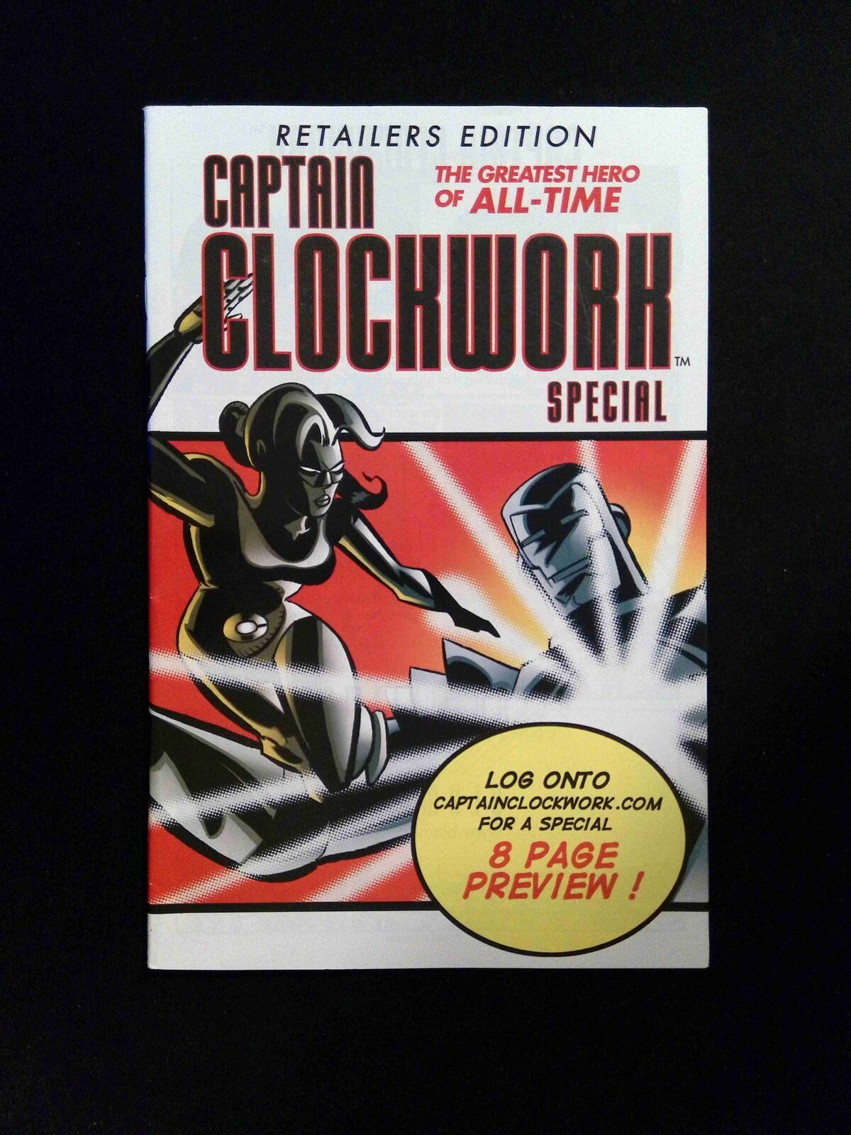 Captain Clockwork Special #1B  CAPTAIN CLOCKWORK 2001 VF+  Variant Cover