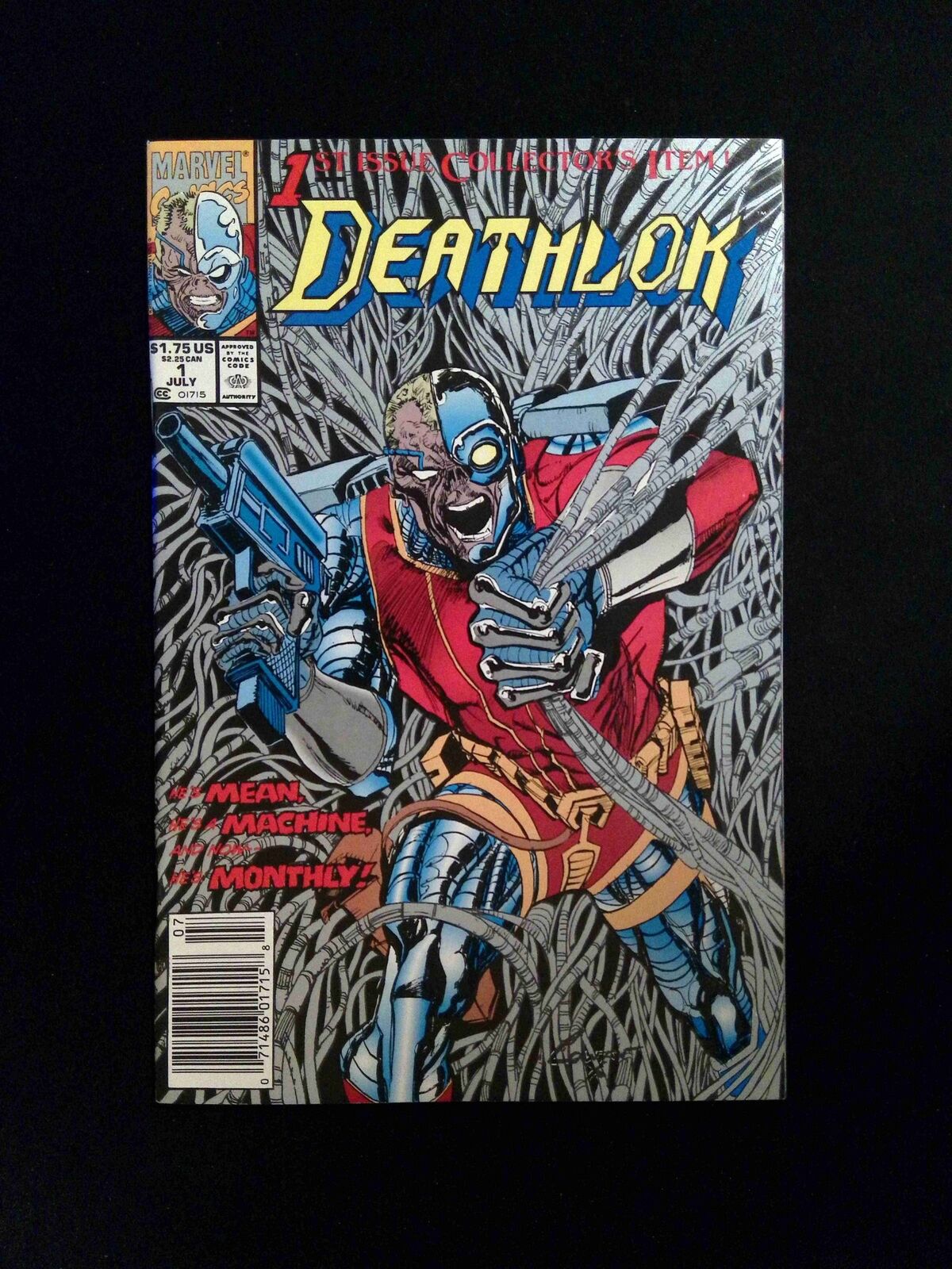 Deathlok #1  MARVEL Comics 1991 VF+ NEWSSTAND