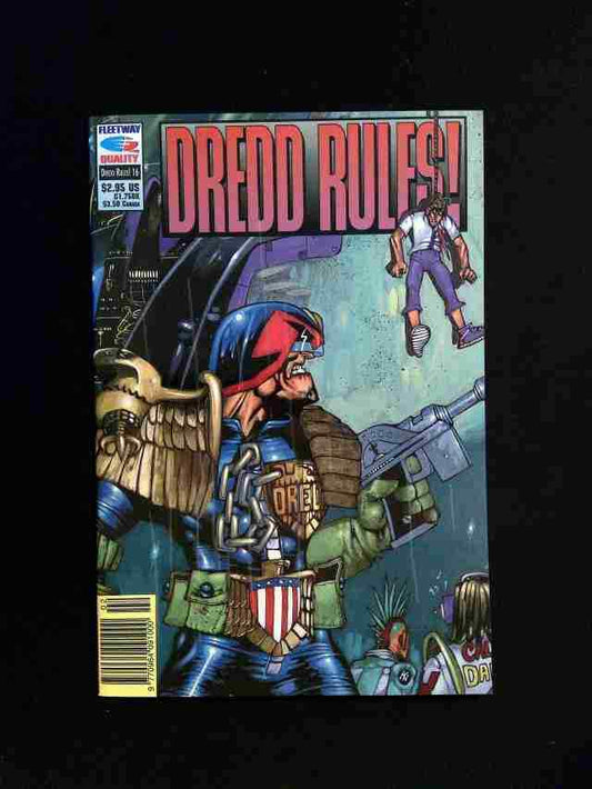 Dredd Rules #16  FLEETWAY Comics 1993 NM NEWSSTAND