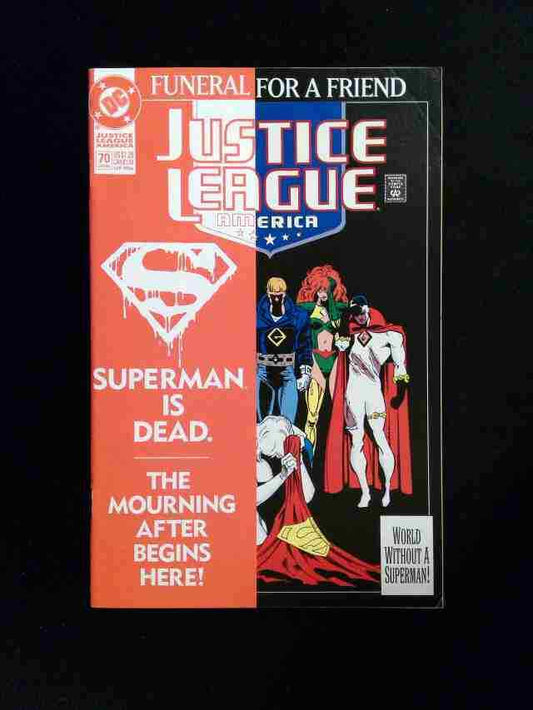 Justice League America #70D  DC Comics 1993 VF+  VARIANT COVER