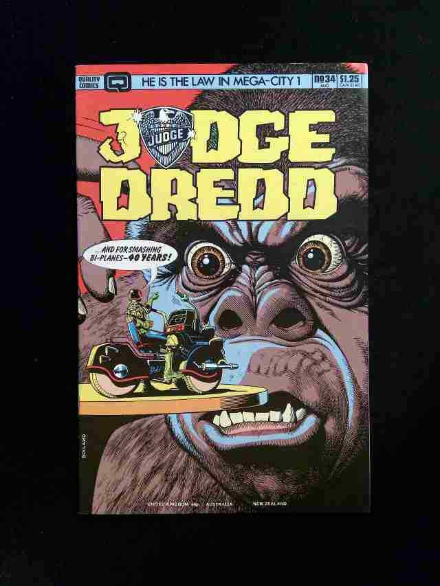 Judge Dredd #34  EAGLE/QUALITY Comics 1986 VF-