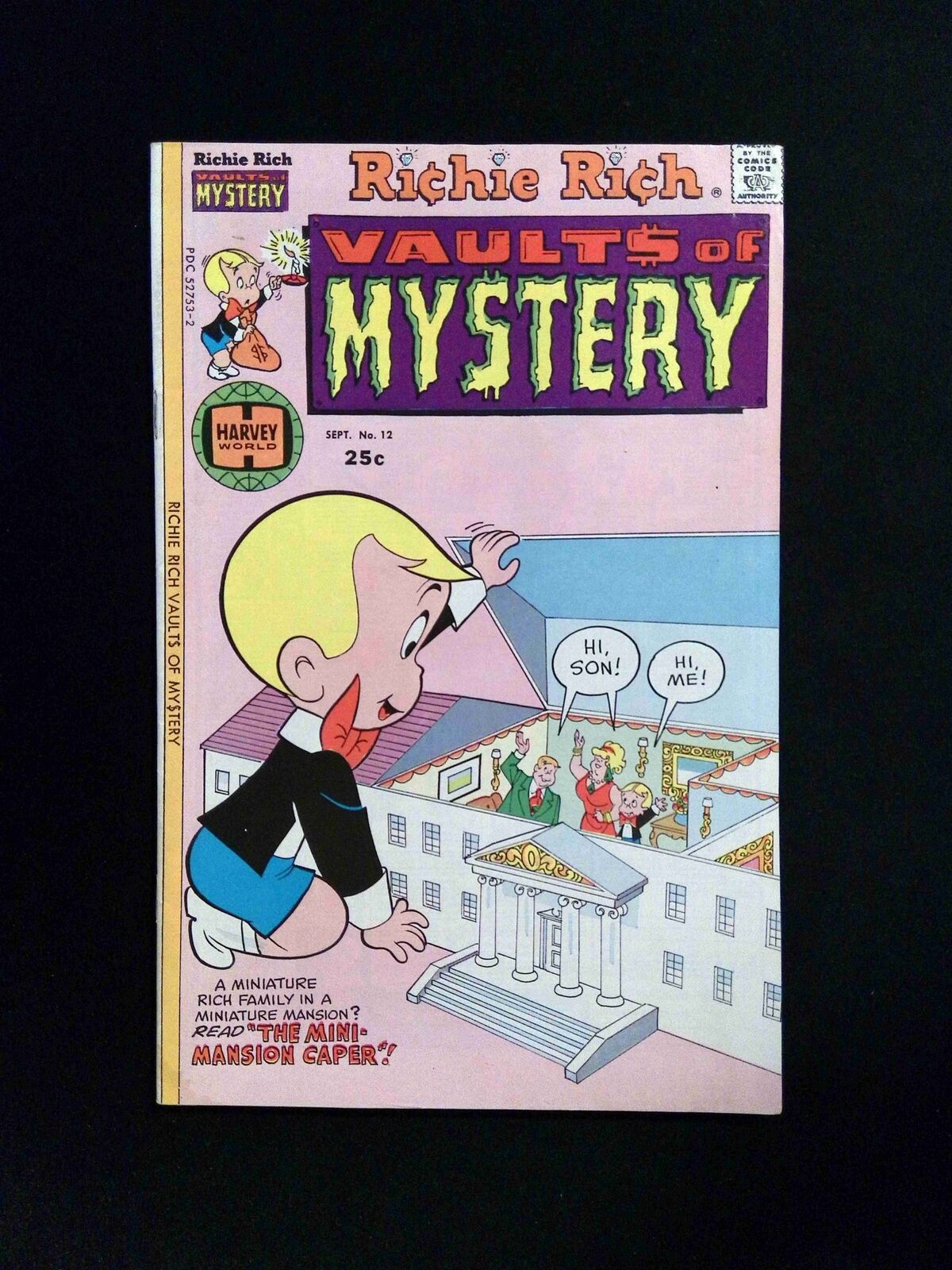 Richie Rich Vault of Mystery #12  HARVEY Comics 1976 FN/VF