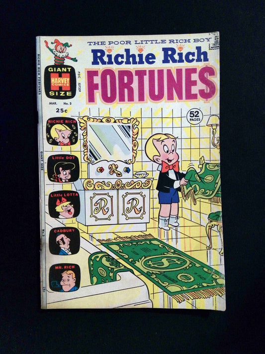 Richie Rich Fortune #3  HARVEY Comics 1972 VG