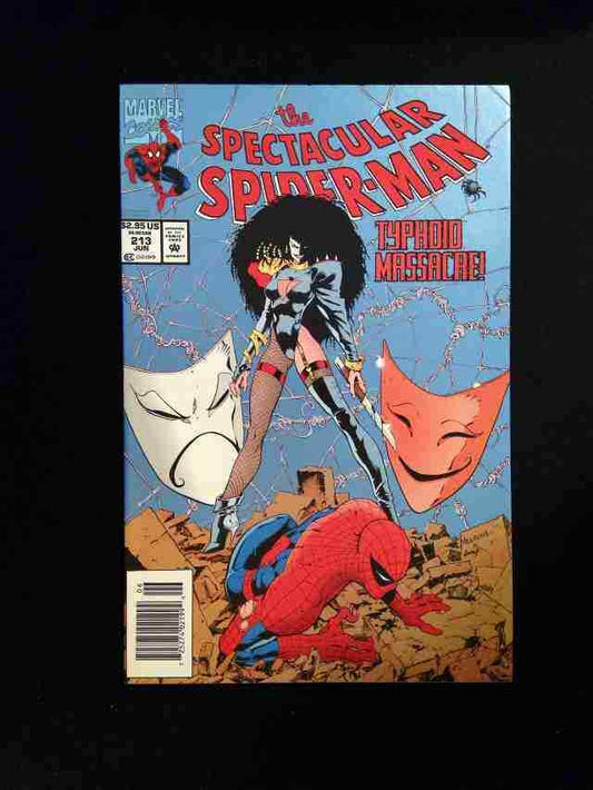 Spectacular Spider-Man #213P  MARVEL Comics 1994 VF/NM NEWSSTAND  VARIANT  COVER