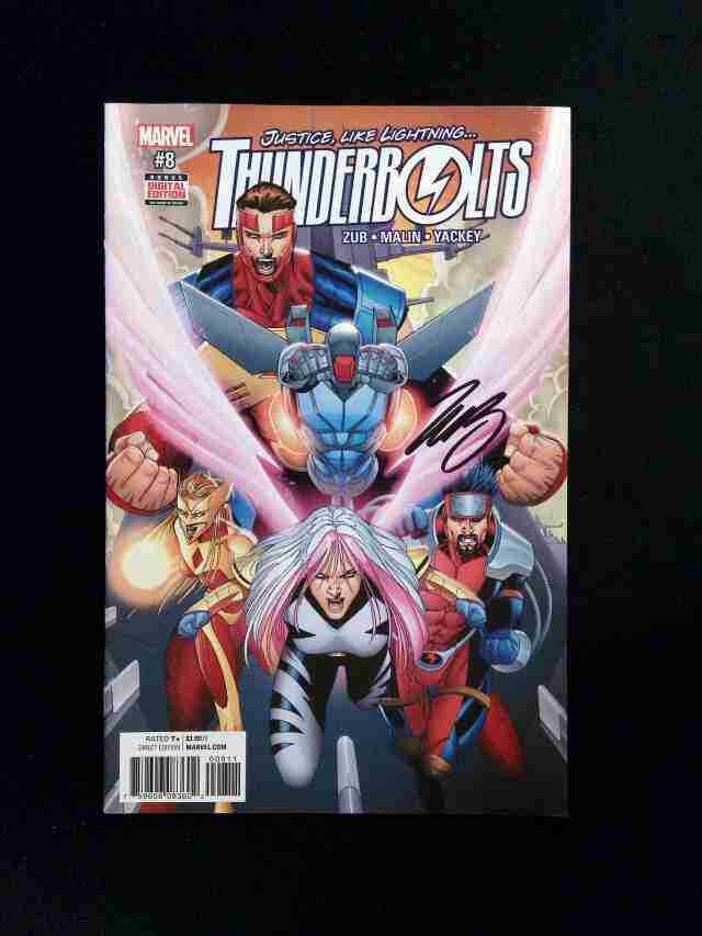 Thunderbolts #8 (3RD SERIES) MARVEL Comics 2017 VF-  SIGNED