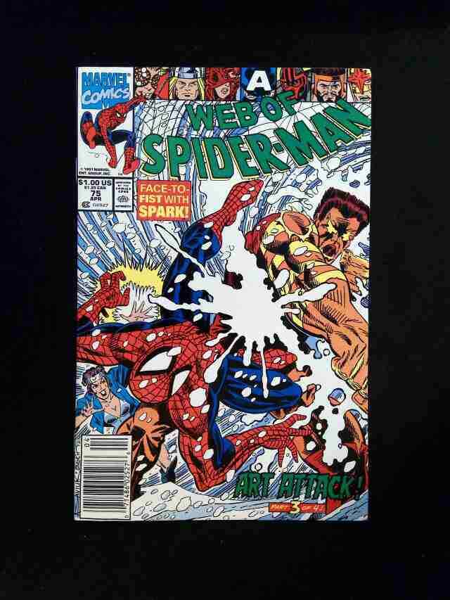 Web of Spider-Man #75  MARVEL Comics 1991 VF+ NEWSSTAND