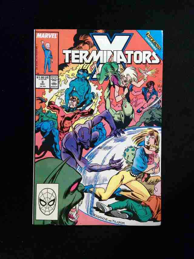 X Terminators #3  MARVEL Comics 1988 VF