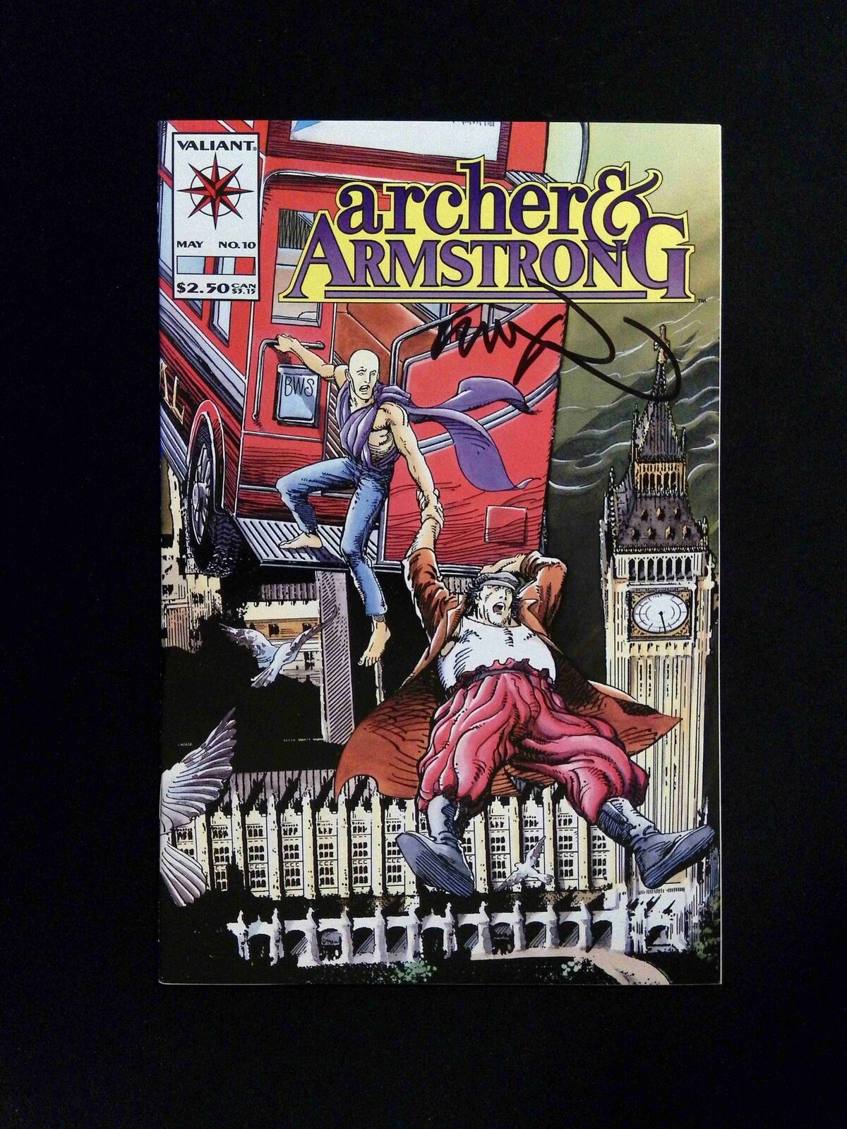 Archer And Armstrong #10  Valiant 1993 VF/NM  Signed BY BARRY WINDSOR-SMITH