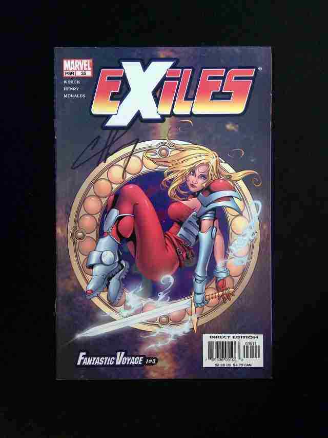 Exiles #35  MARVEL Comics 2003 VF+  BY SIGNED CLAYTON HENRY