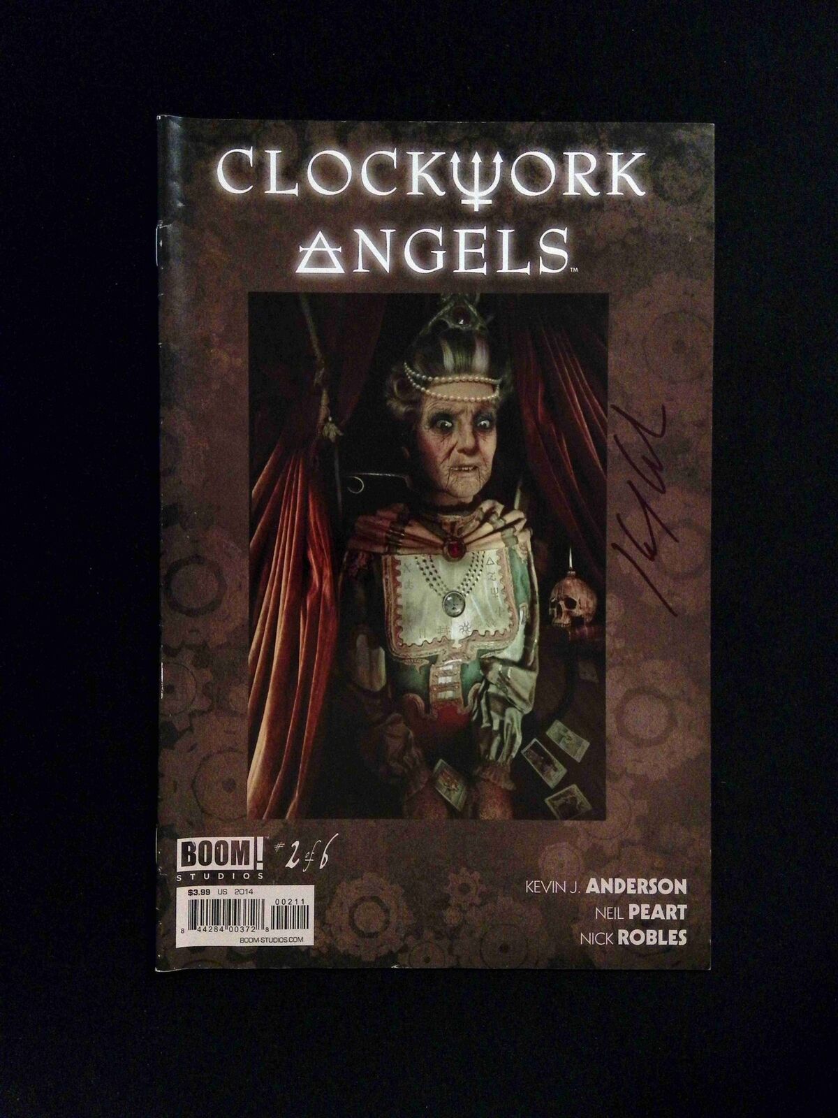 Clockwork Angels #2  Boom Comics 2014 VF  SIGNED BY KEVIN J ANDERSON