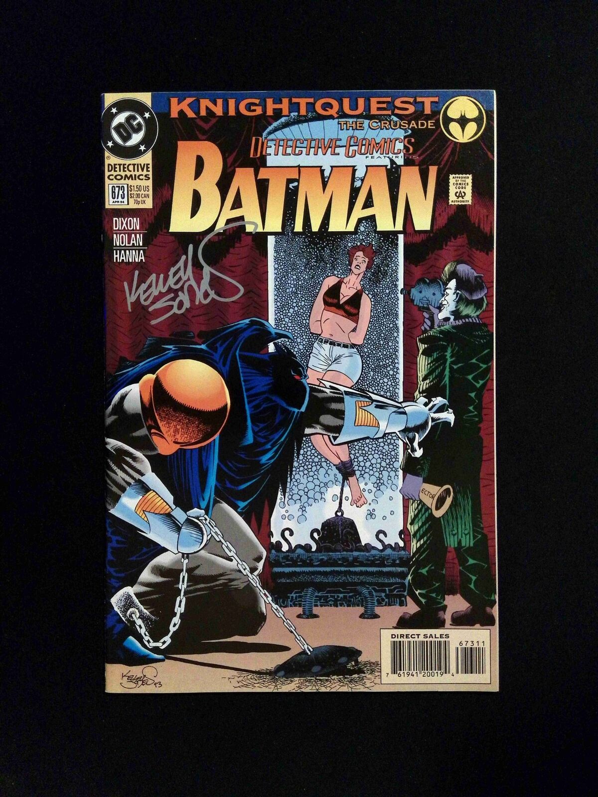Detective Comics #673  DC Comics 1994 VF+  SIGNED BY KELLEY JONES