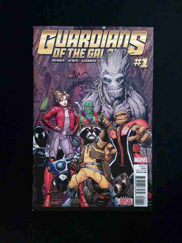 Guardians of the Galaxy #1 (4TH SERIES) MARVEL  2016 VF/NM SIGNED BY BENDIS