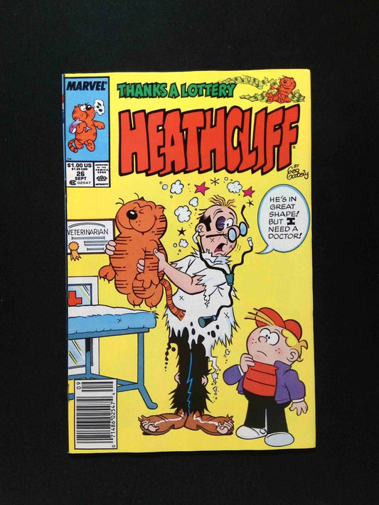 Heathcliff #26  MARVEL-STAR Comics 1988 VF- NEWSSTAND