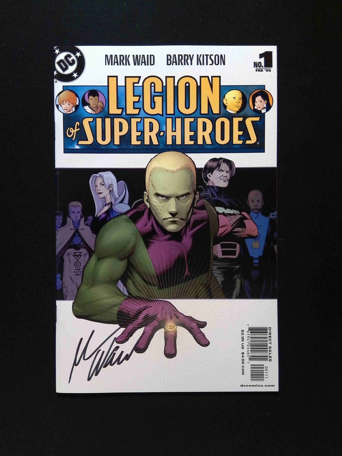 Legion of  Super-Heroes #1 (5TH SERIES) DC Comics 2005 VF+  Signed By Mark Waid