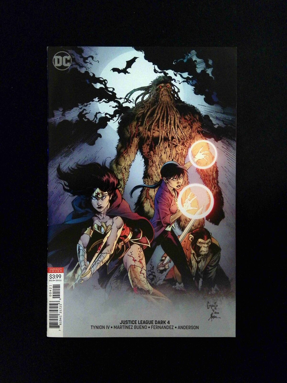 Justice League Dark #4B  DC Comics 2018 NM  Capullo and Glapion Variant