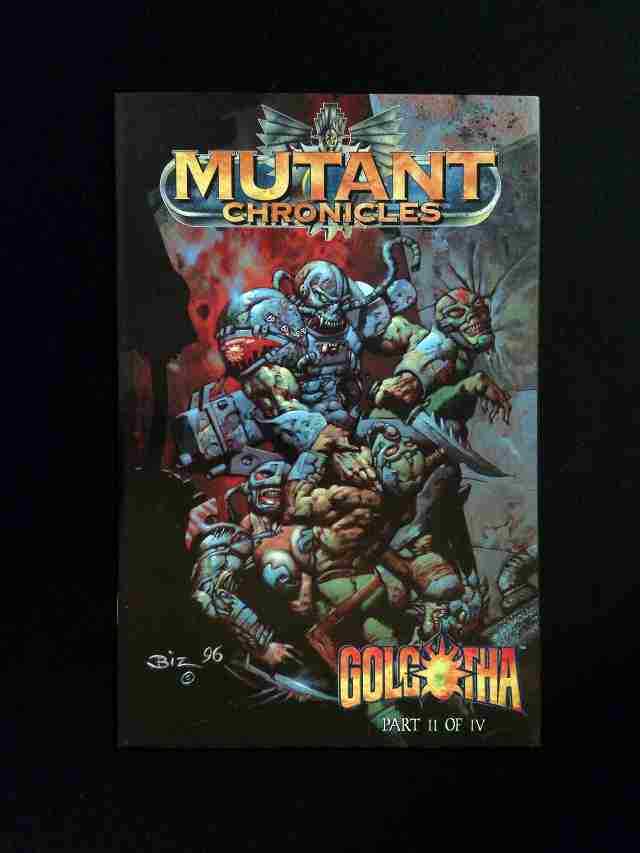 Mutant Chronicles Golgotha #2U  ACCLAIM Comics 1996 NM  BISLEY VARIANT