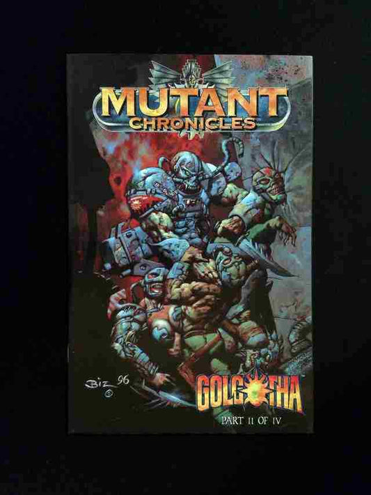 Mutant Chronicles Golgotha #2U  ACCLAIM Comics 1996 NM  BISLEY VARIANT