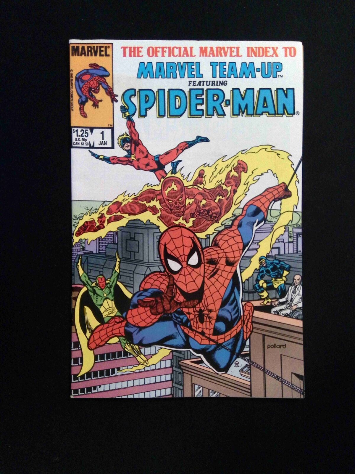 Official Marvel Index to Marvel Team-Up #1  Marvel Comics 1986 VF