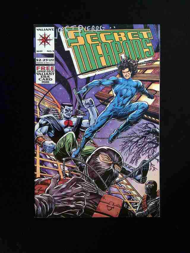 Secret Weapons #9  VALIANT Comics 1994 VF/NM  BY SIGNED JOES PIERRE