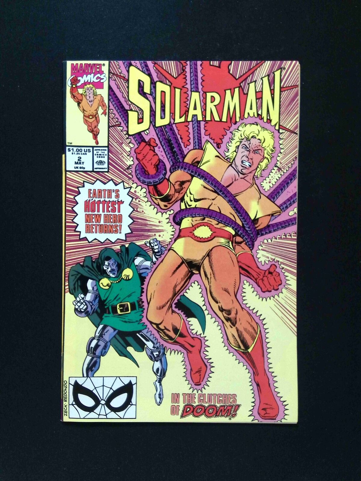 Solarman #2  MARVEL Comics 1990 VF+