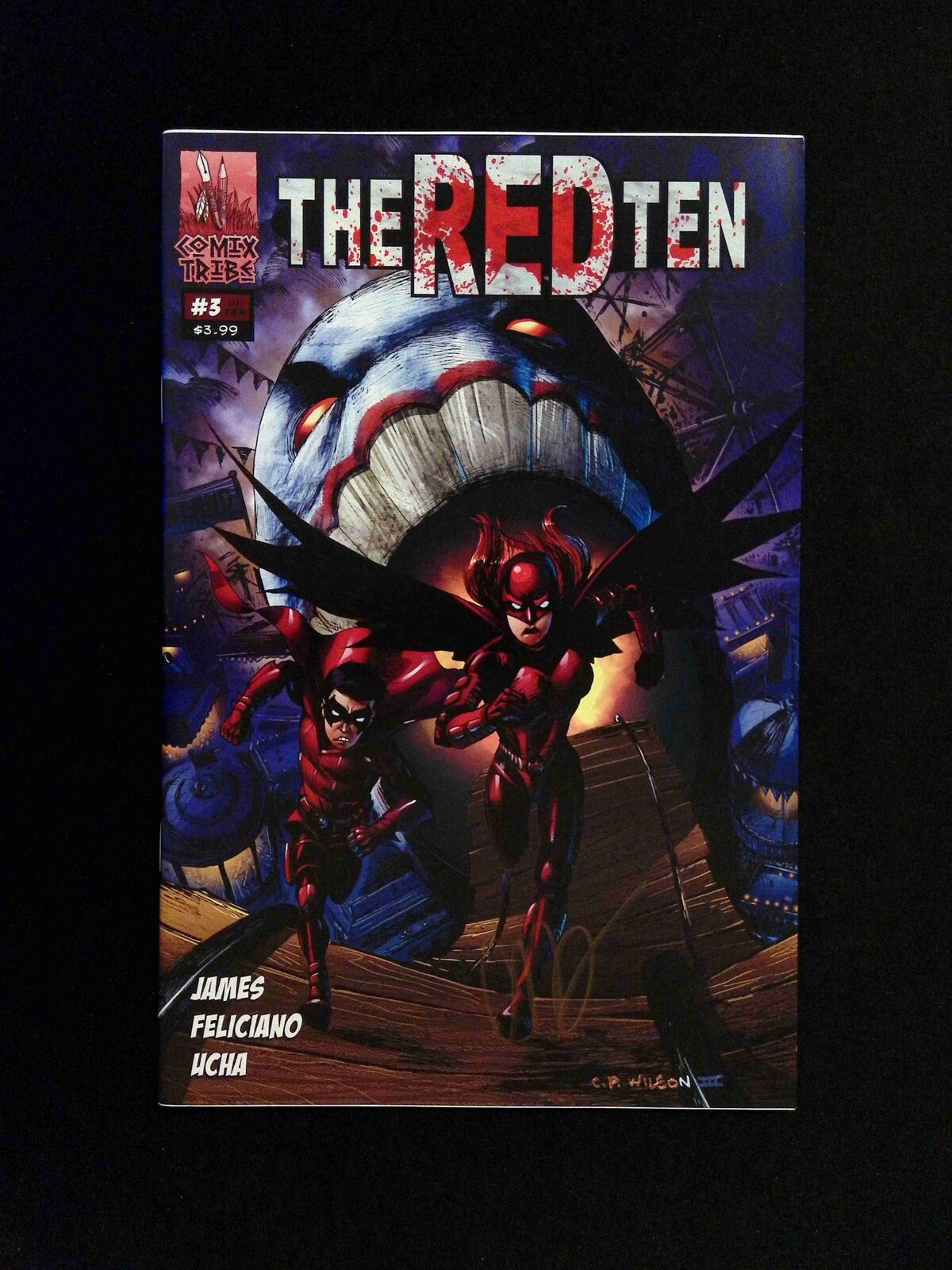 The Red Ten 2nd Edition #3  Comixtribe 2012 VF/NM  SIGNED BY CESAR FELICIANO