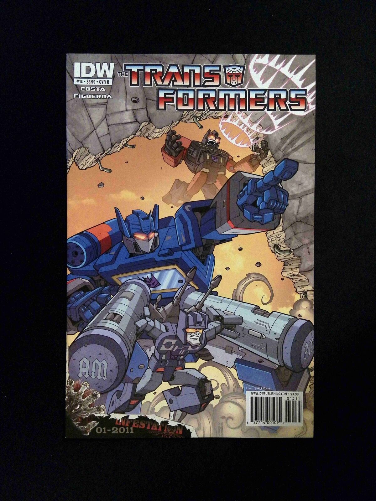 Transformers #14B (2nd Series) IDW Comics 2011 VF+  Roche Variant