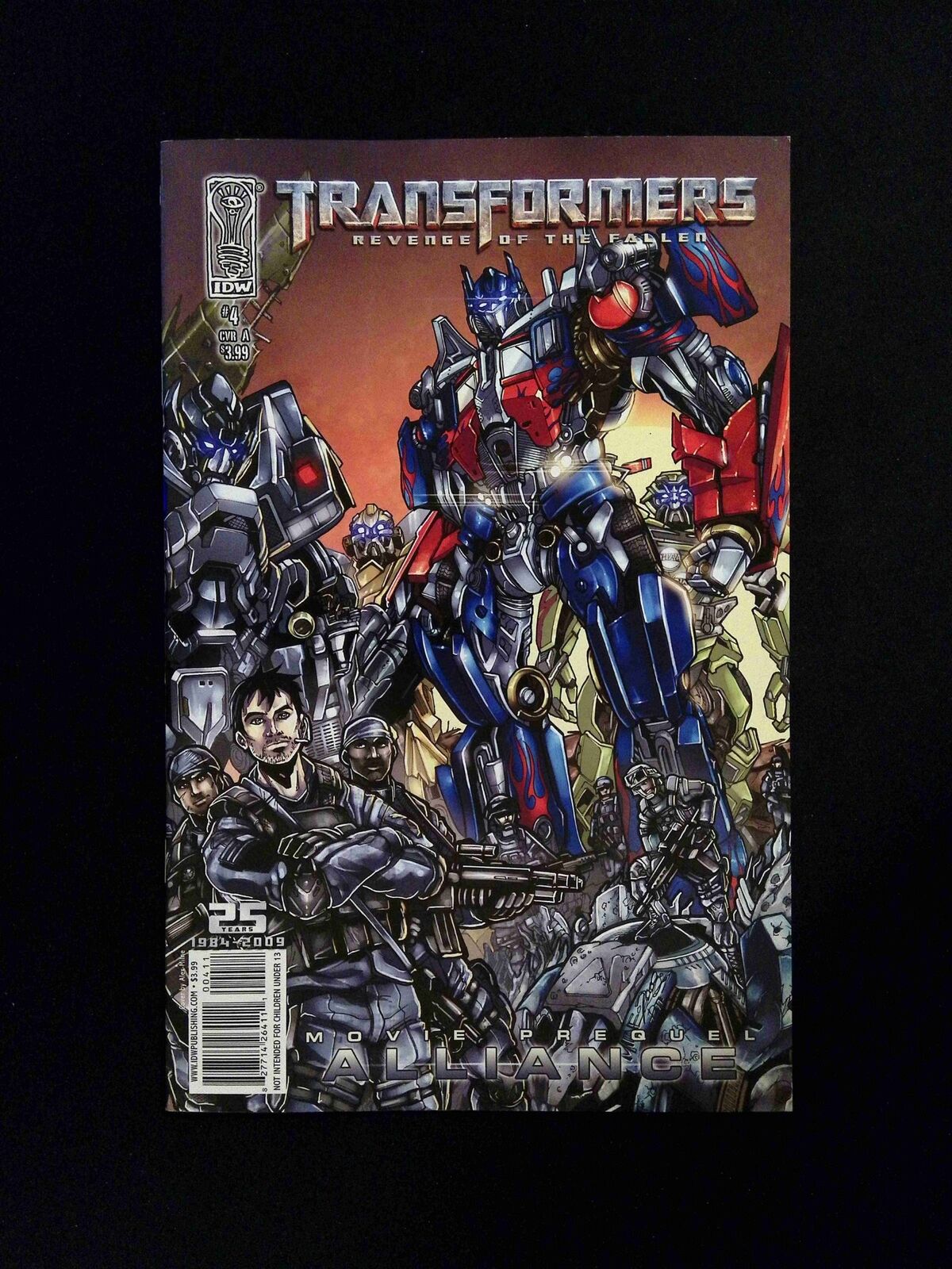 Transformers Revenge Of The Fallen Alliance #4  IDW Comics 2008 NM