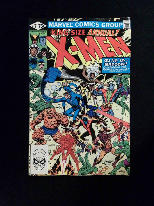 X-Men Annual #5  Marvel Comics 1981 VF  WHITMAN VARIANT