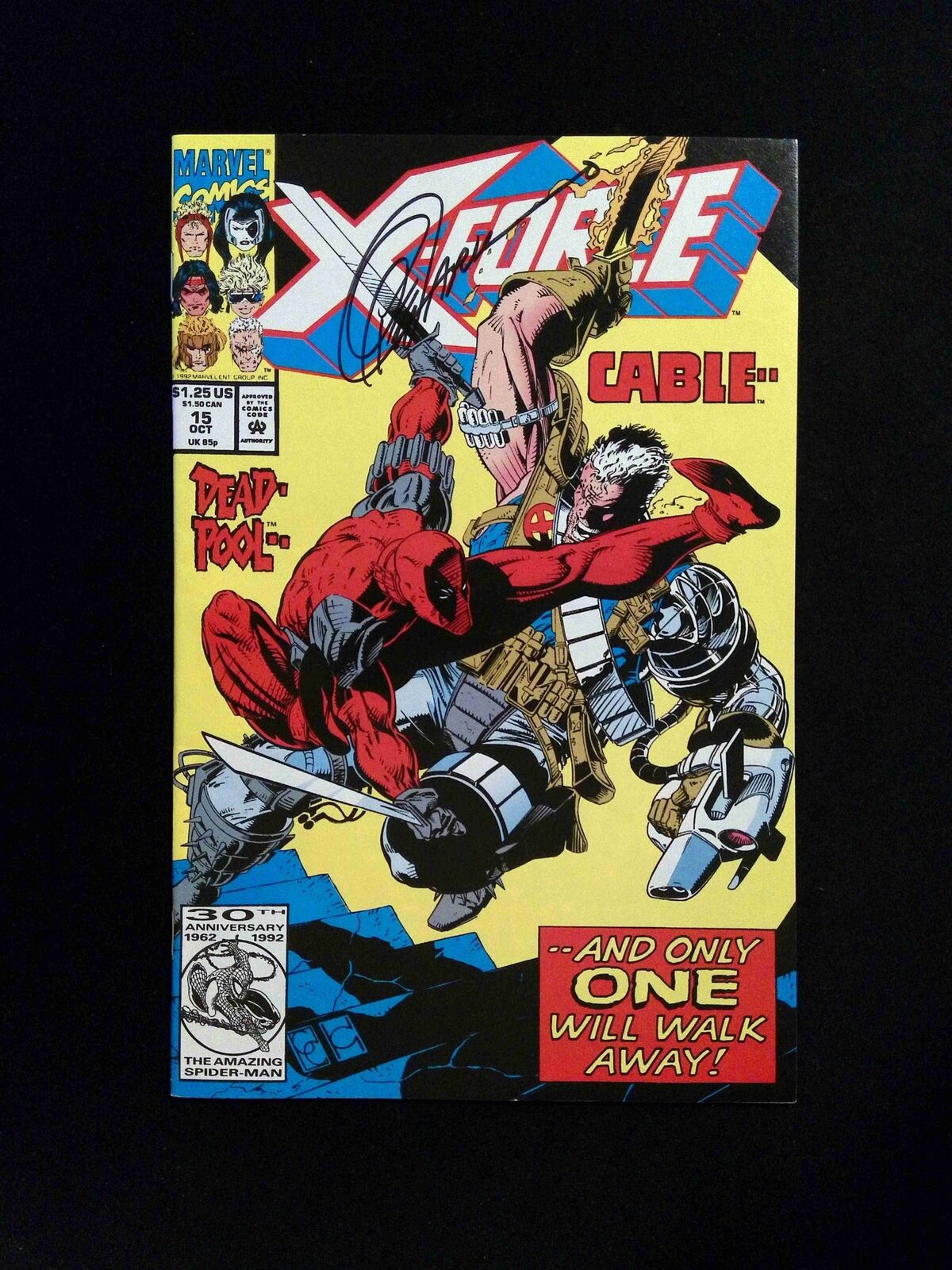 X-Force #15  Marvel Comics 1992 VF+  Signed BY FABIAN NICIEZA
