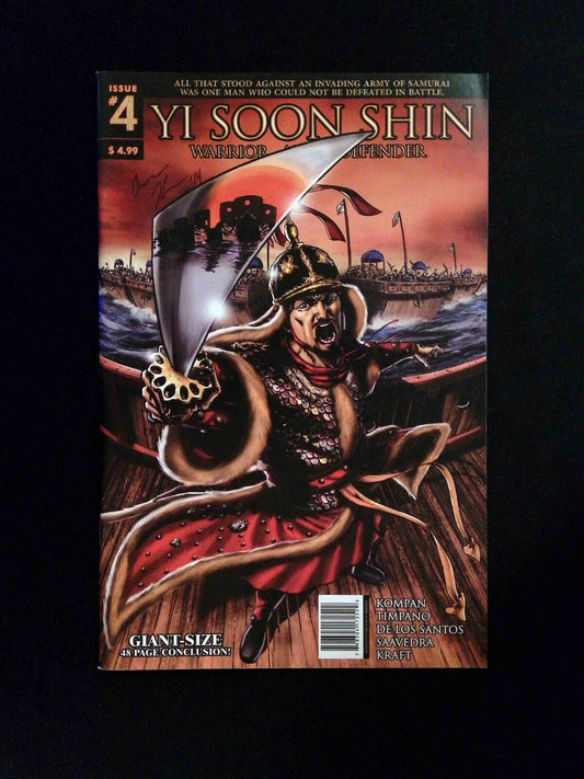 Yi Soon Shin Warrior and Defender #4 Onrie Kompan 2009 VF/NM SIGNED BY KOMPAN