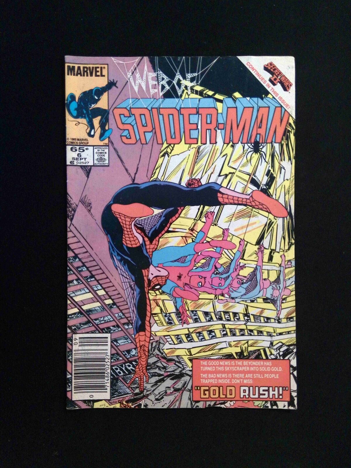 Web Of Spider-Man #6  Marvel Comics 1985 VG/FN Newsstand