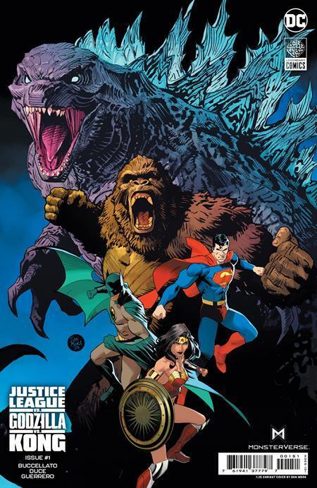 JUSTICE LEAGUE VS GODZILLA VS KONG 1 DC 1:25 MORA VARIANT PRESALE 10.17.23 NM