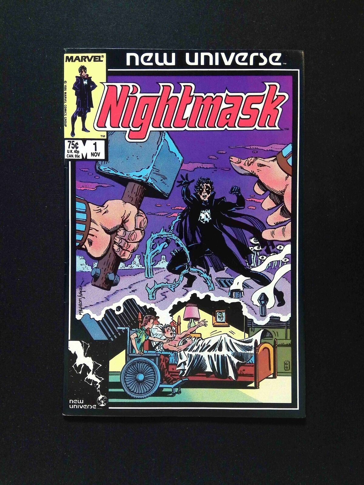 Nightmask #1D  MARVEL/New UNIVERSE Comics 1986 VF+  VARIANT COVER