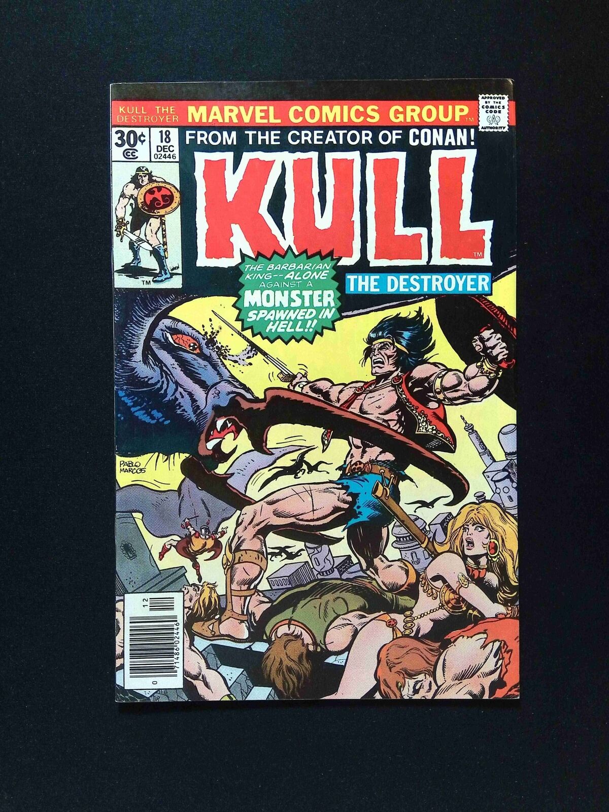 Kull the Conqueror #18  MARVEL Comics 1976 VF- NEWSSTAND