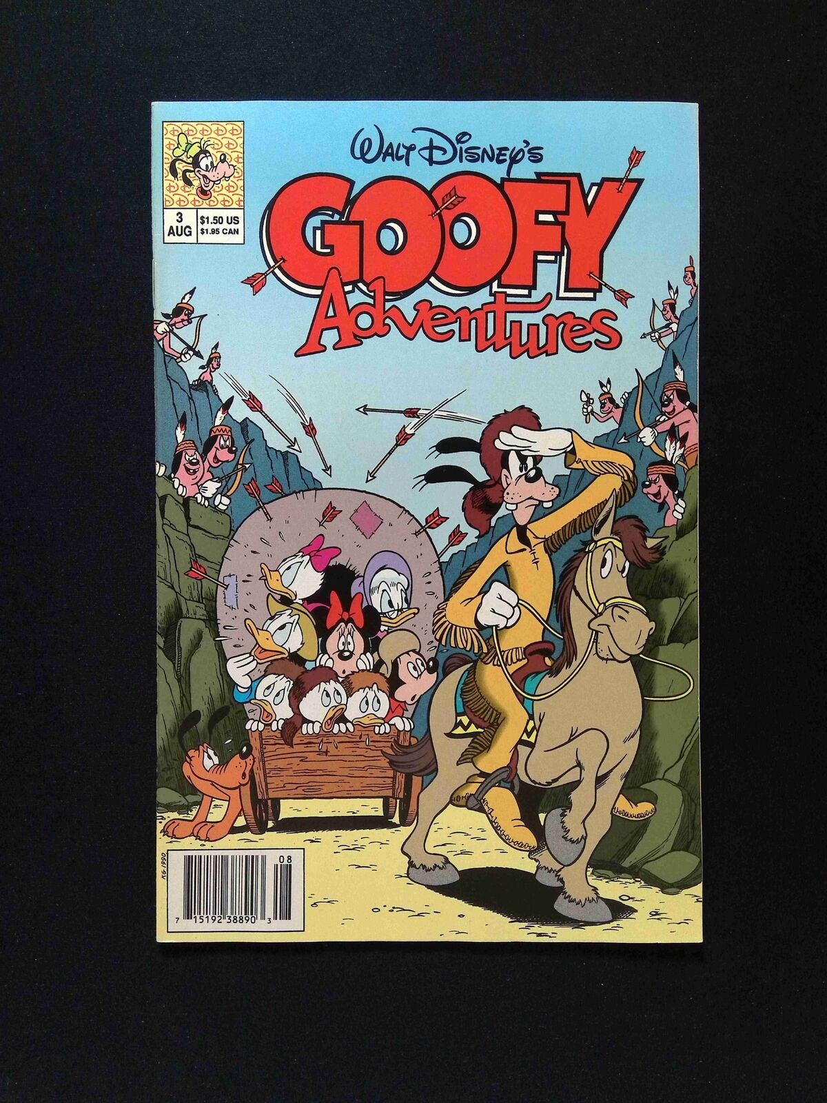 Goofy Adventure  #3  WALT DISNEY Comics 1990 VF/NM NEWSSTAND