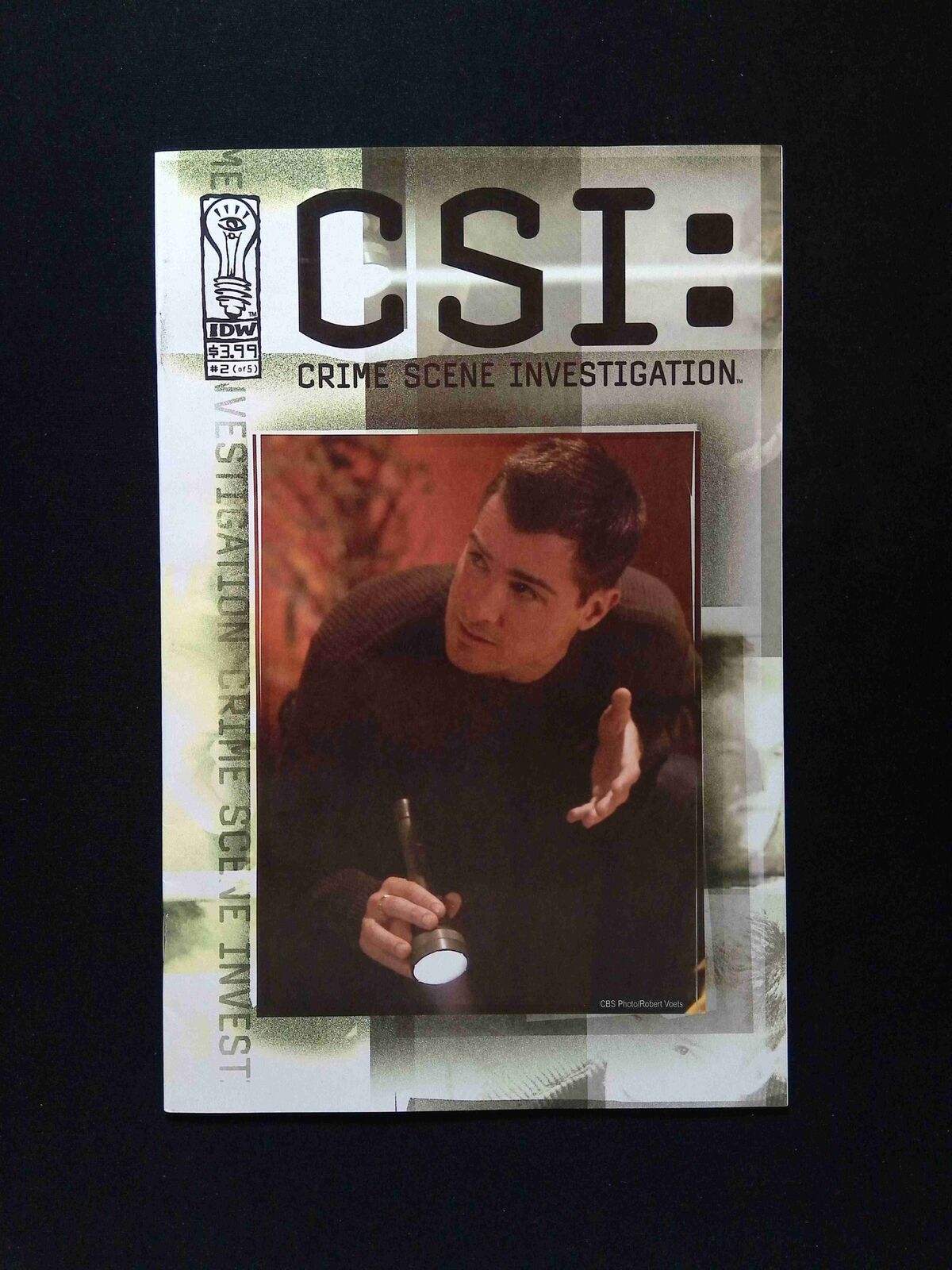 CSI Crime Scene Investigation #2B  IDW Comics 2003 VF+  Variant Cover